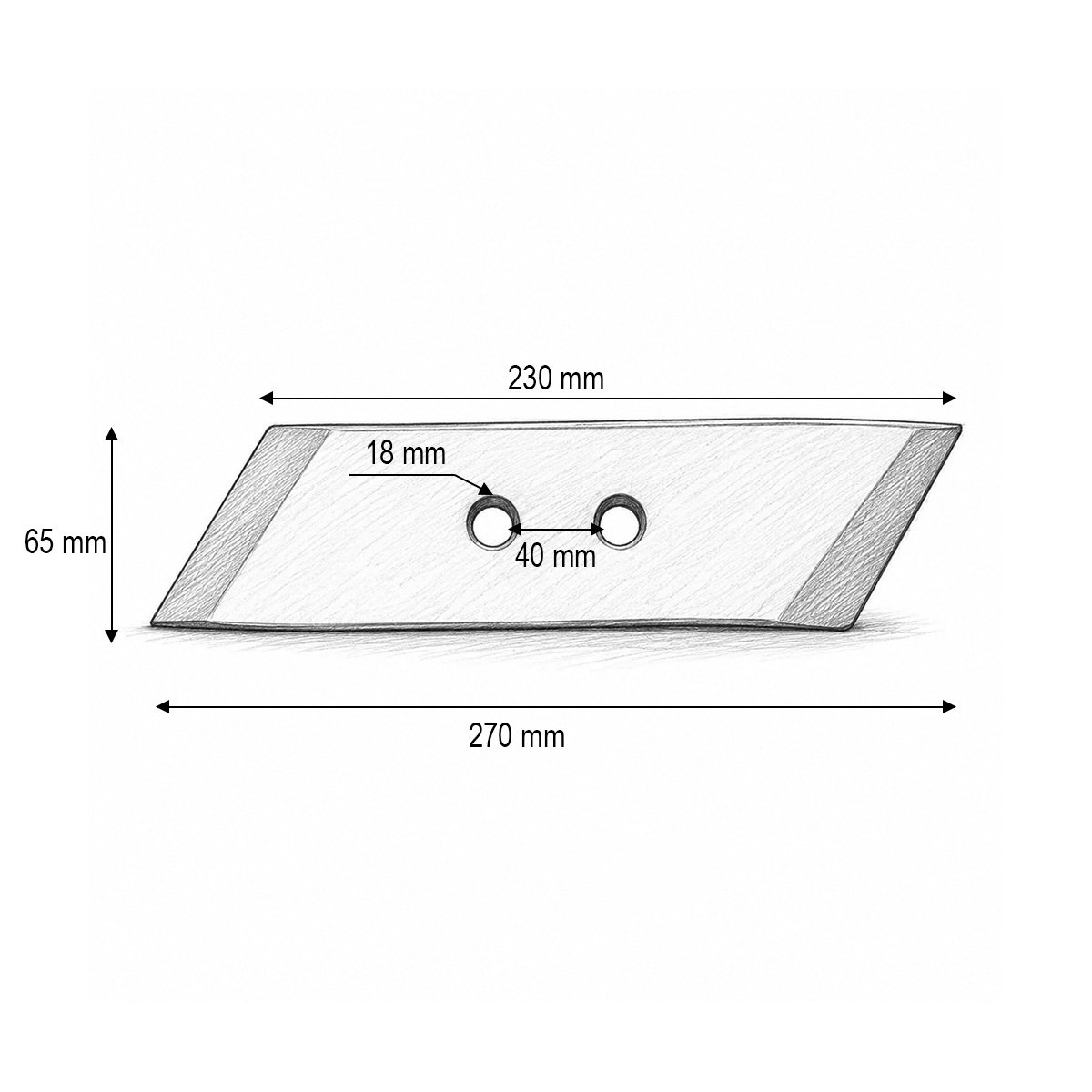 Dalta brazdar stanga Kverneland cod OEM 063090 - imagine 3