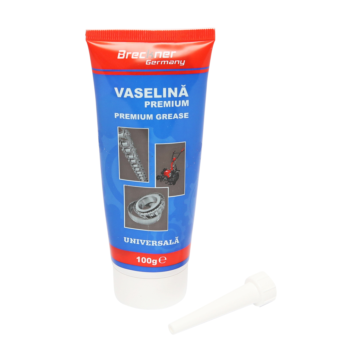 Pistol decalimetru pentru gresat cu tub vaselina 100gr Breckner Germany - imagine 2