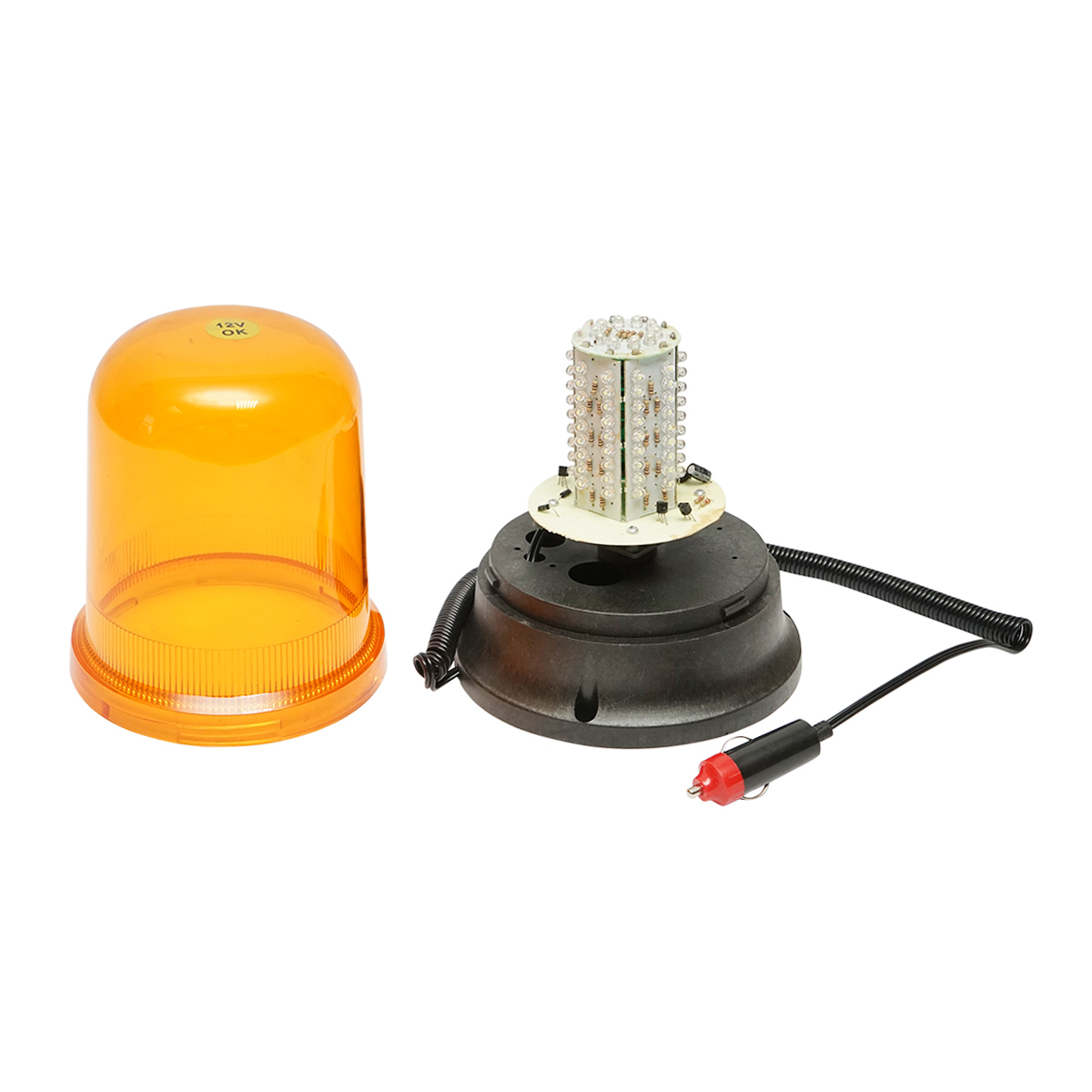 Girofar LED 12V cu talpa magnetica si alimentare la bricheta - imagine 2