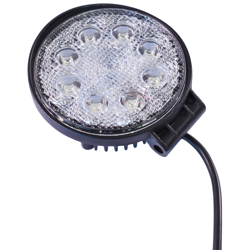 Lampa 8 LED-uri 10-60V 24W unghi radiere 30 de grade tip spot 114x114x48mm IP67 6000K Breckner Germany - imagine 3