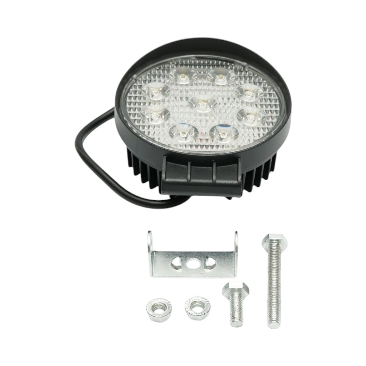 Lampa cu 9 LED-uri 10-60V 27W unghi radiere 30 de grade tip spot 114x114x48mm 6000K IP67 Breckner Germany - imagine 2