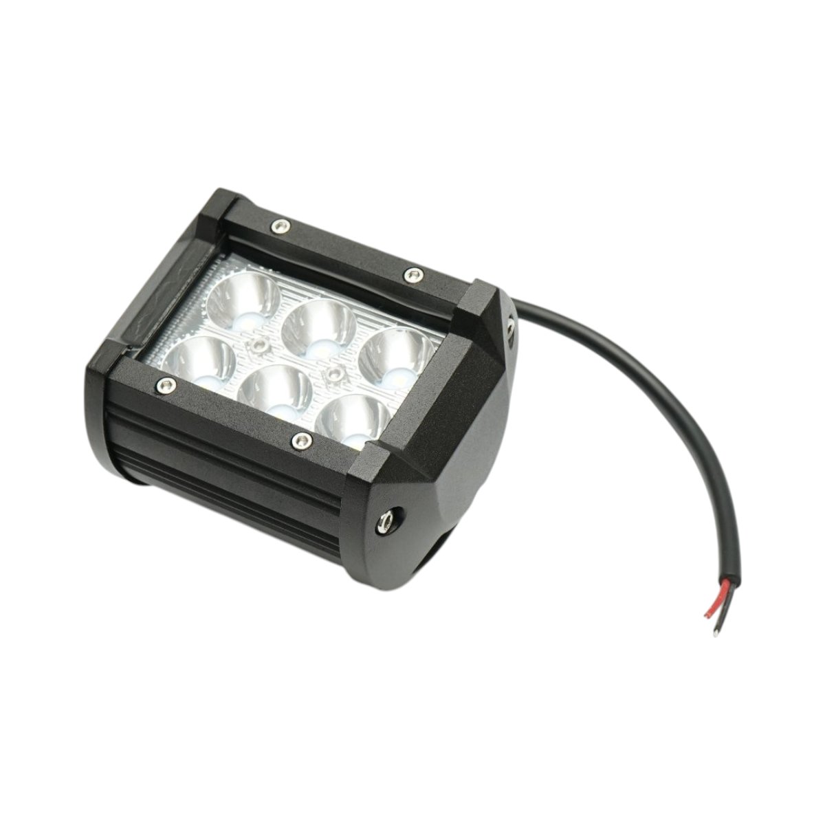 Proiector dreptunghiular 6 LED-uri 10-30V 18W 6000K unghi radiere 30 de grade tip spot 97x80mm IP67 Breckner Germany - imagine 5