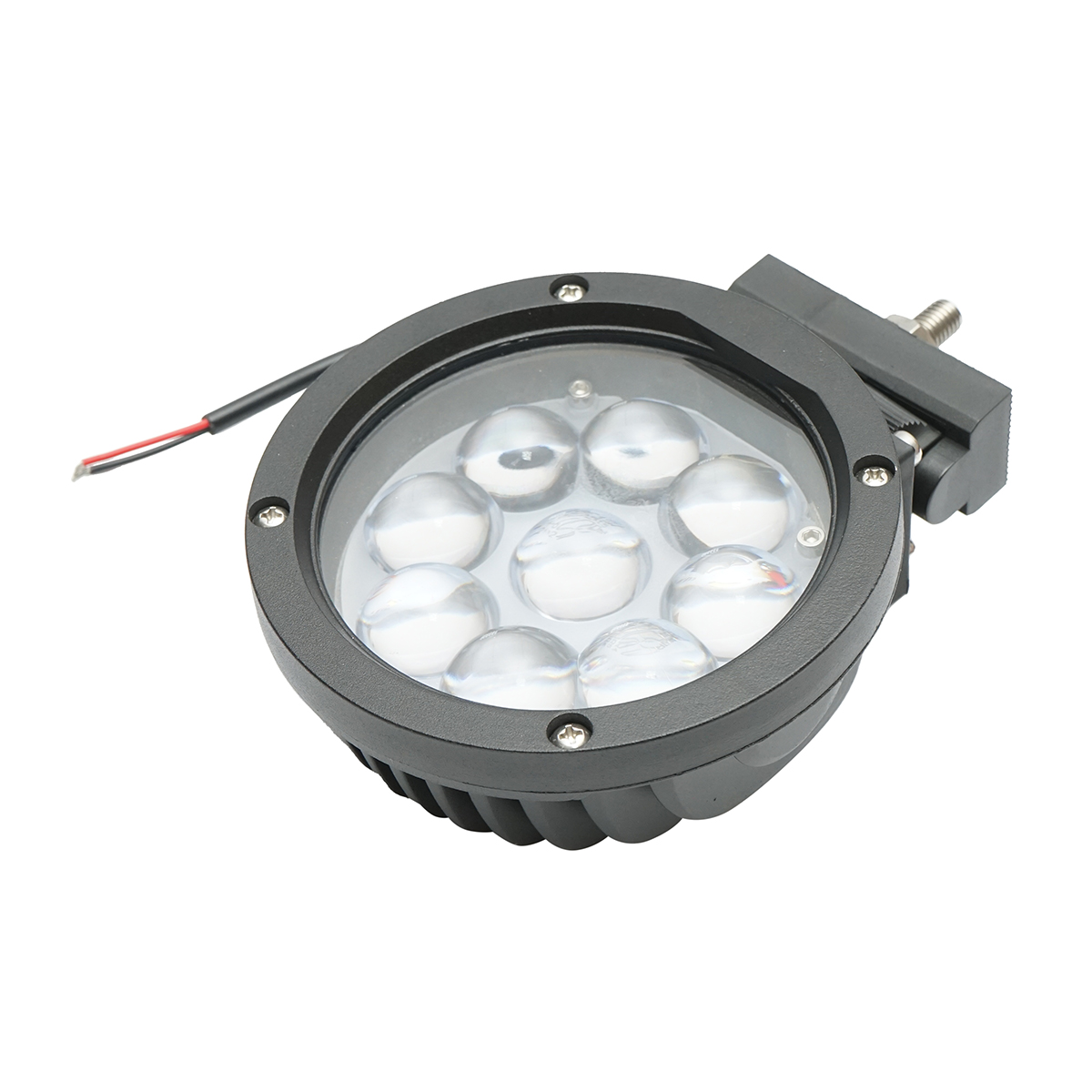 Lampa cu 9 LED-uri 10-60V 45W unghi radiere 30 de grade tip spot lentila 4D, 139x139x74mm IP67 6000K Breckner Germany - imagine 4