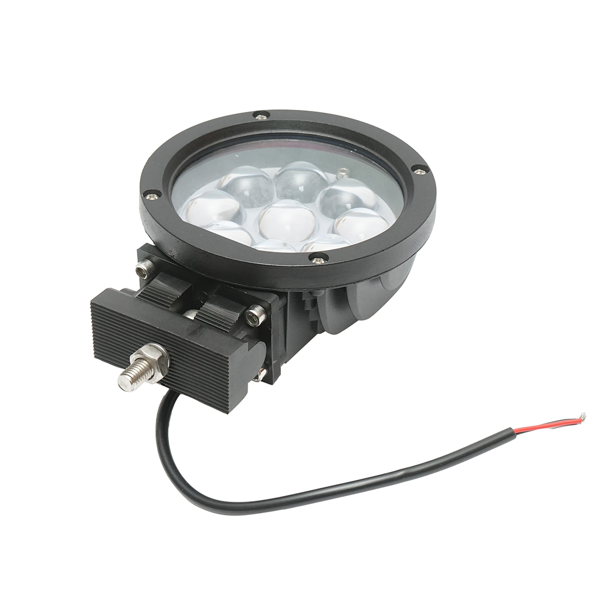 Lampa cu 9 LED-uri 10-60V 45W unghi radiere 30 de grade tip spot lentila 4D, 139x139x74mm IP67 6000K Breckner Germany - imagine 2