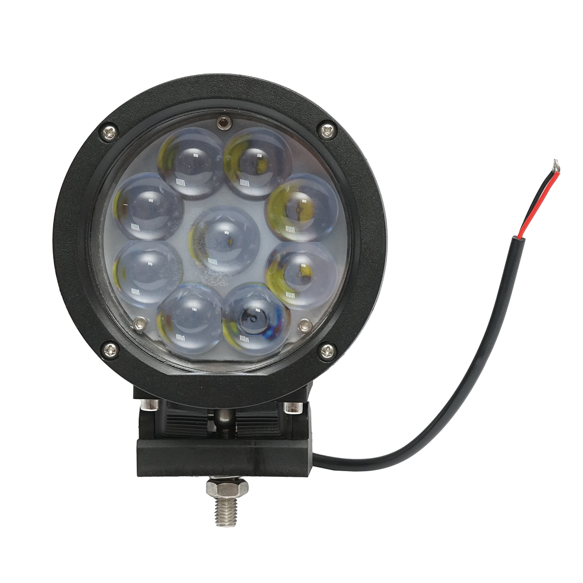 Lampa cu 9 LED-uri 10-60V 45W unghi radiere 30 de grade tip spot lentila 4D, 139x139x74mm IP67 6000K Breckner Germany