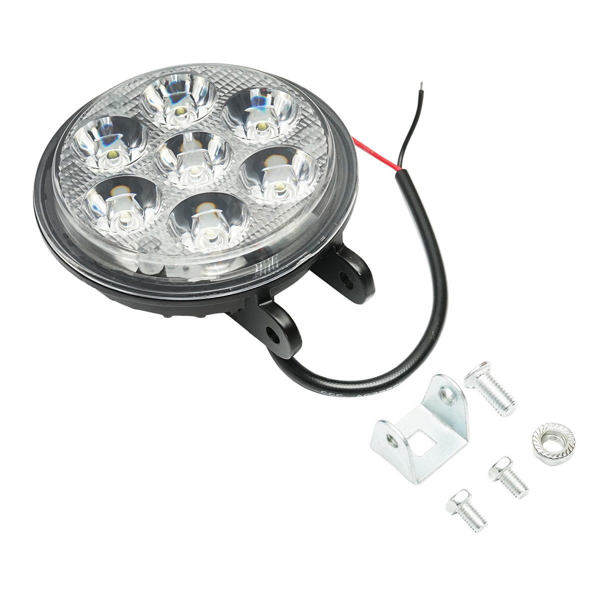 Lampa cu 7 LED-uri 10-30V 21W unghi radiere 30 de grade tip spot 110x110x60mm IP67 6000K Breckner Germany - imagine 3