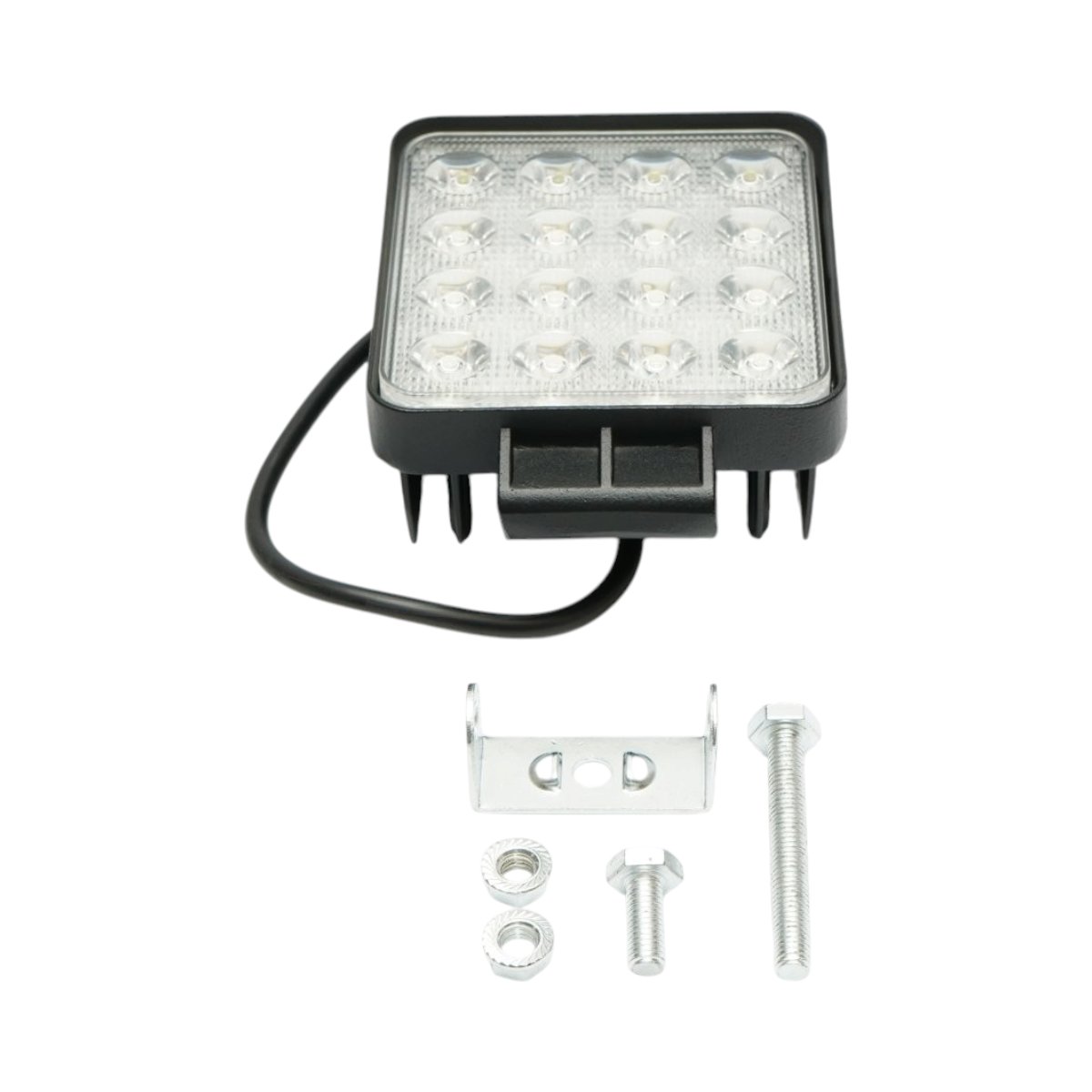 Lampa cu 16 LED-uri 10-30V 48W unghi radiere 30 de grade tip spot 108x108x57mm IP67 Breckner Germany - imagine 2