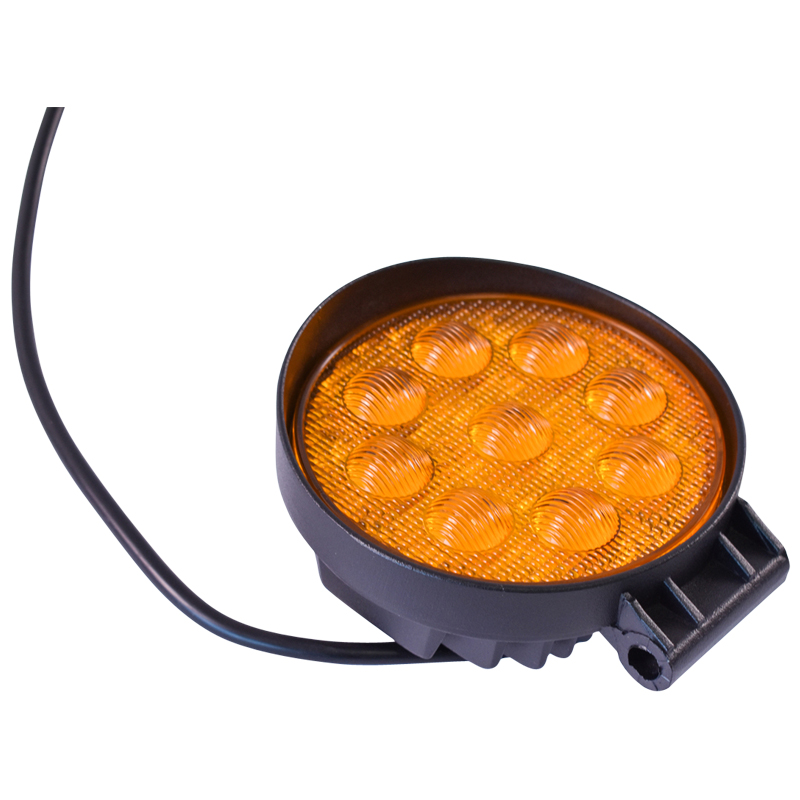 Lampa iluminat pentru ceata cu 9 leduri 10-30V 27W - unghi radiere 60 de grade tip flood - imagine 2