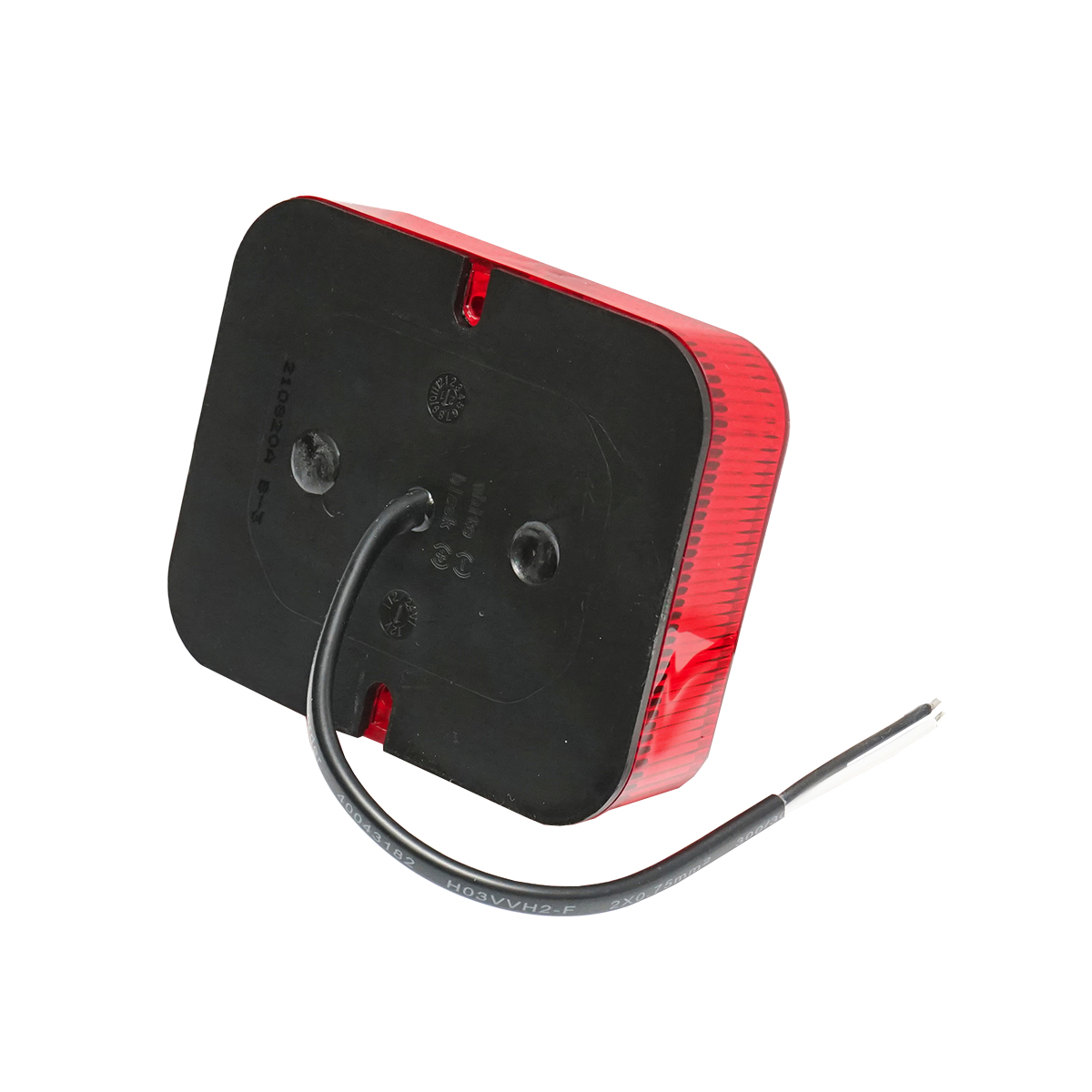 Lampa ceata rosie cu LED E-mark 101x81x29mm IP67 - imagine 4