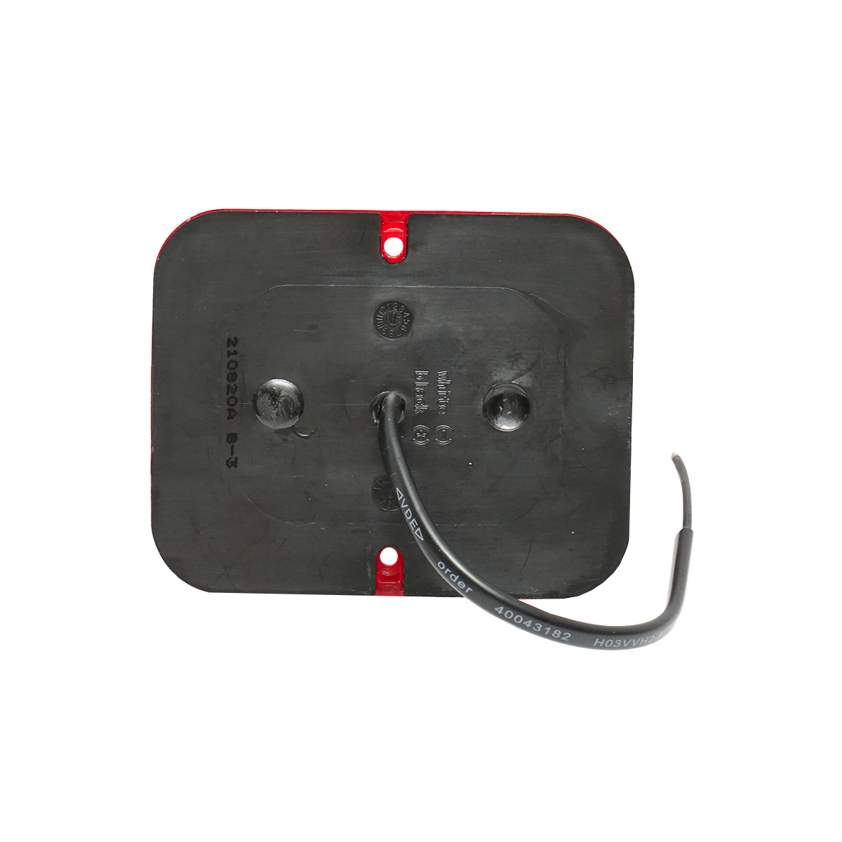 Lampa ceata rosie cu LED E-mark 101x81x29mm IP67 - imagine 3