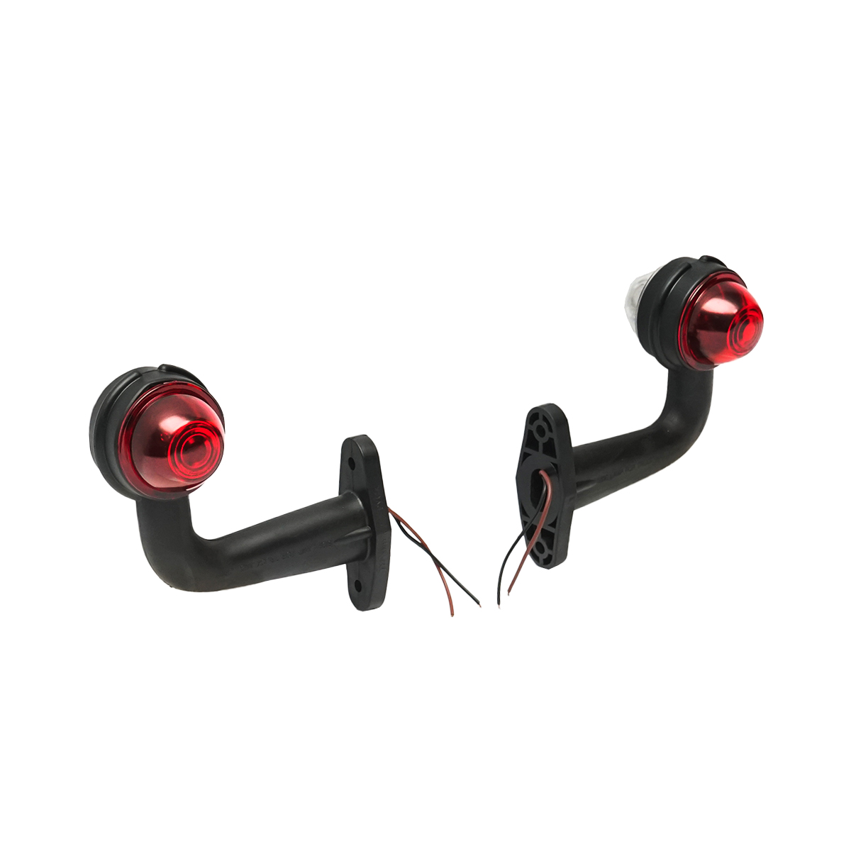 Set lampi laterale de gabarit cu LED 24V rosu-alb PVC dur - imagine 3