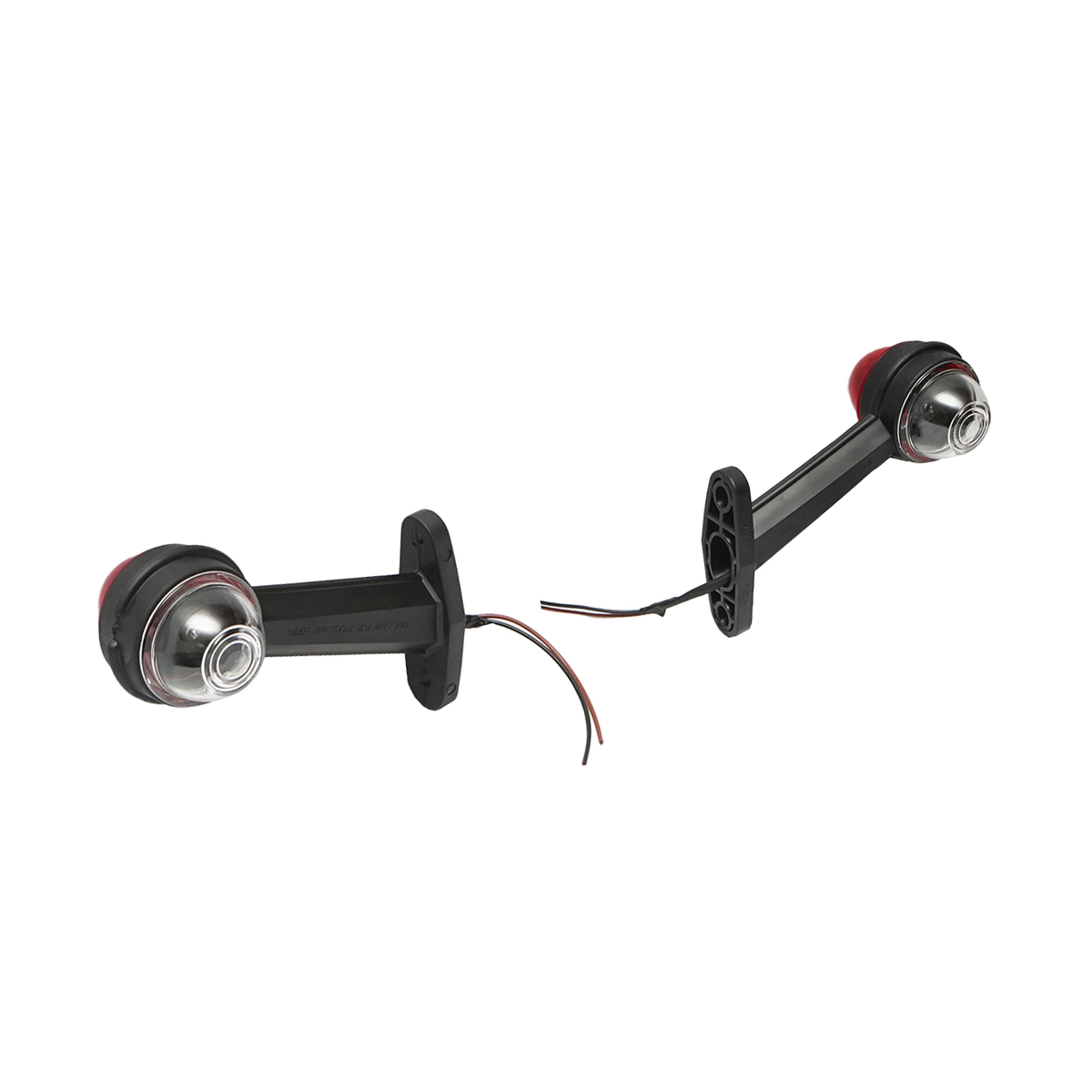Lampi laterale de gabarit cu LED 24V, rosu-alb, PVC dur /set - imagine 4