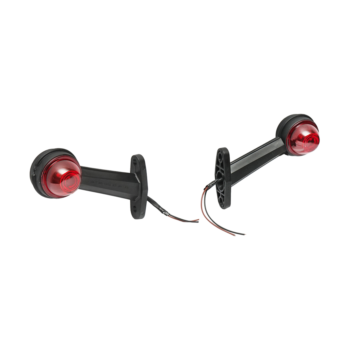Lampi laterale de gabarit cu LED 24V, rosu-alb, PVC dur /set - imagine 3