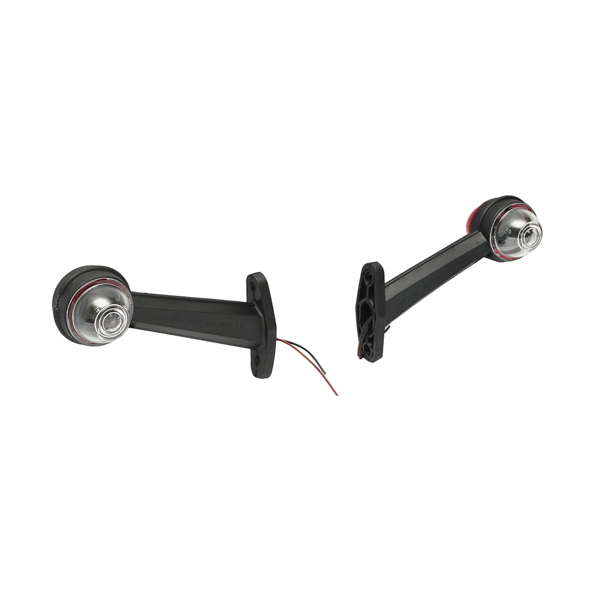 Lampi laterale de gabarit cu LED 24V, rosu-alb, PVC dur /set - imagine 4