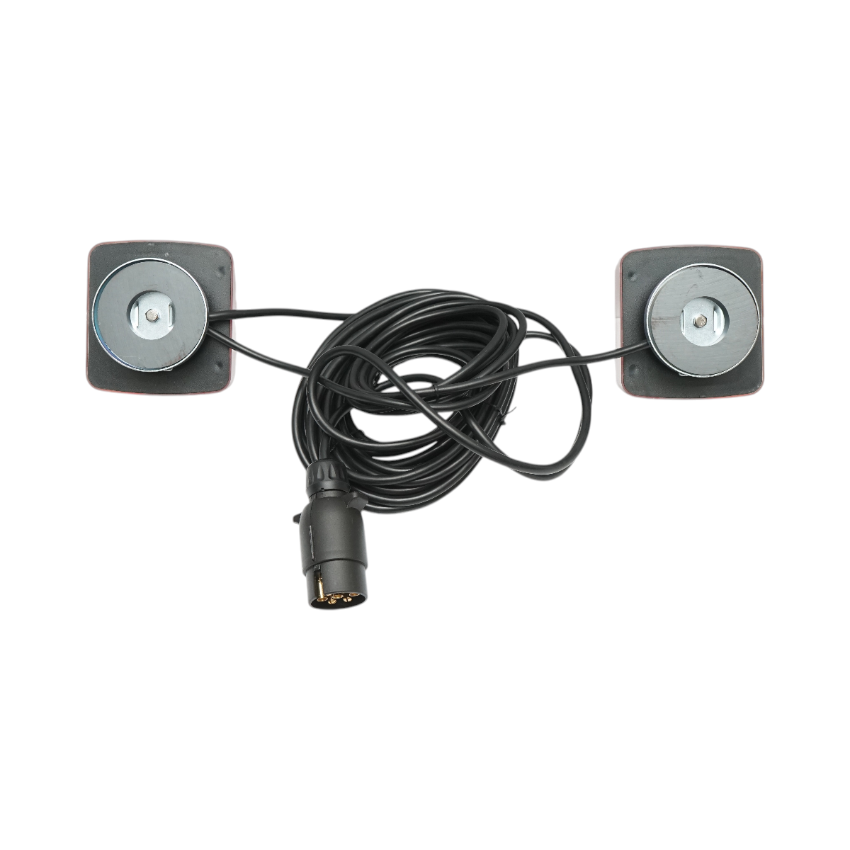 Set lampi LED magnetice 12V pentru remorca, fisa 7 pini, cablu stopuri 2.5m, cablu fisa 7.5m Breckner Germany - imagine 2