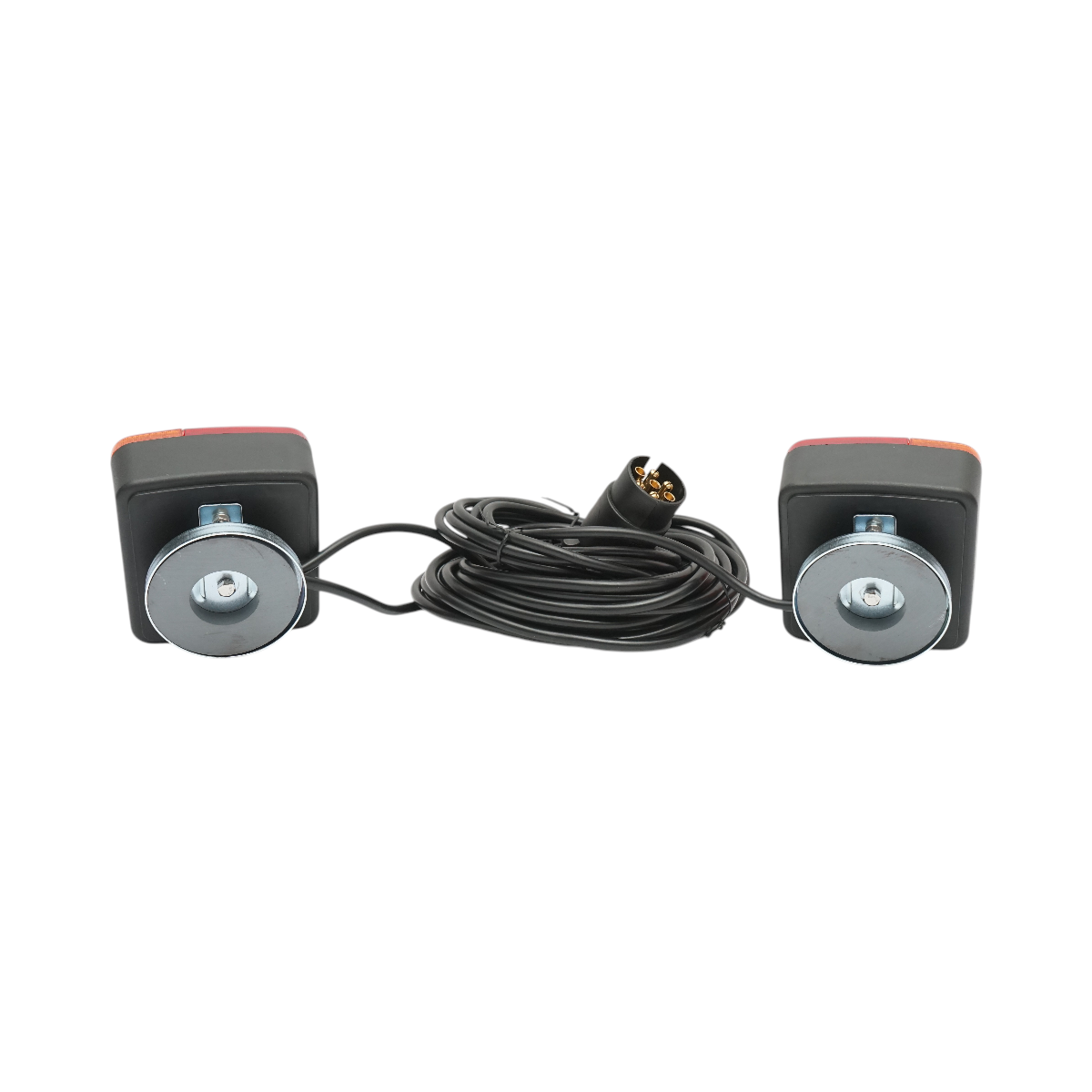 Set lampi magnetice 12V pentru remorca, fisa 7 pini, cablu stopuri 2.5m, cablu fisa 7.5m Breckner Germany - imagine 2
