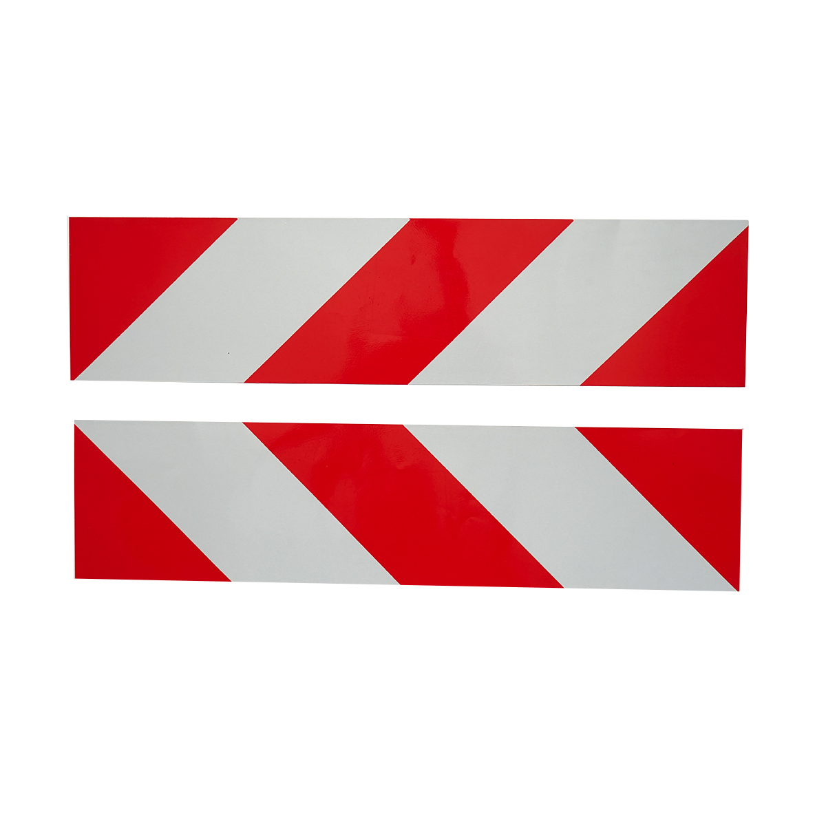 Autocolant reflectorizant dungat alb-rosu