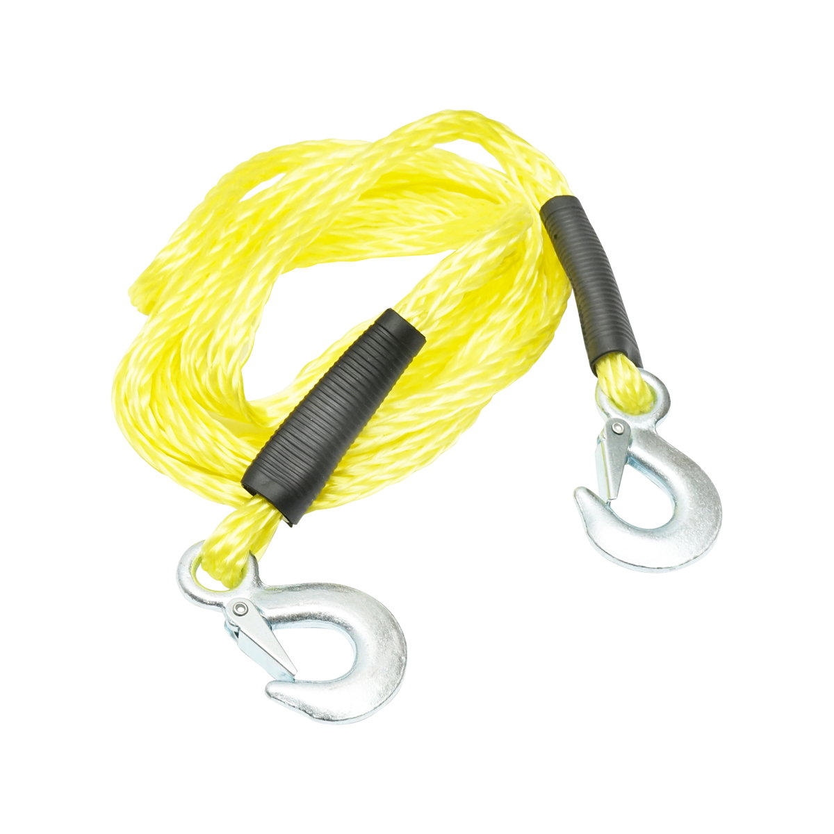 Cablu/sufa elastica impletita 4m cu carlige metalice pentru remorcare 2T - imagine 2