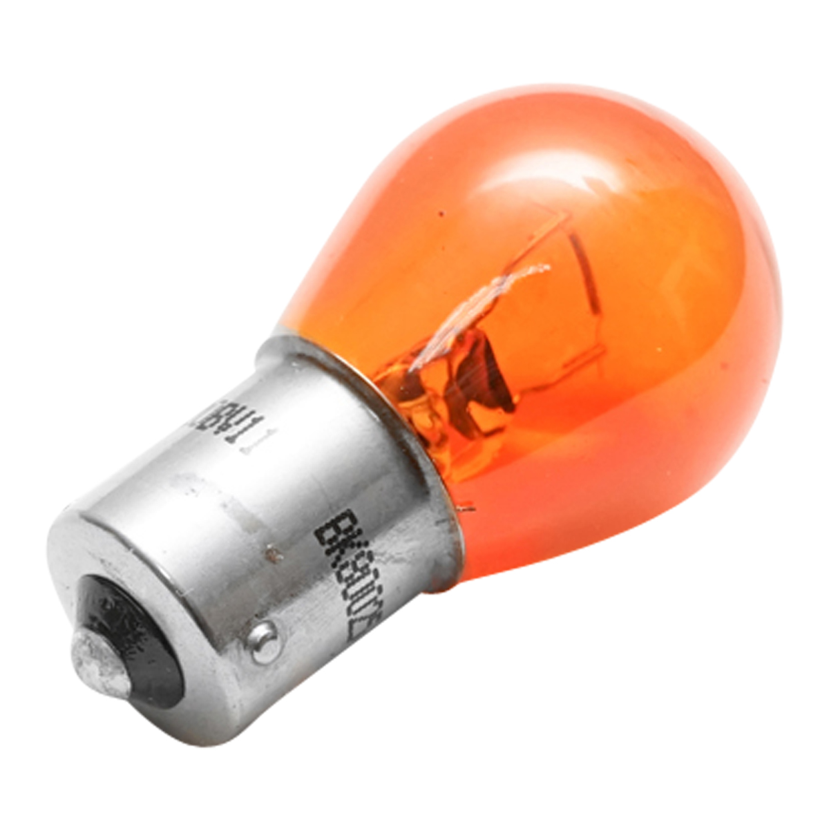 Bec para SF BA15 12V 21W galben - asimetric - imagine 2